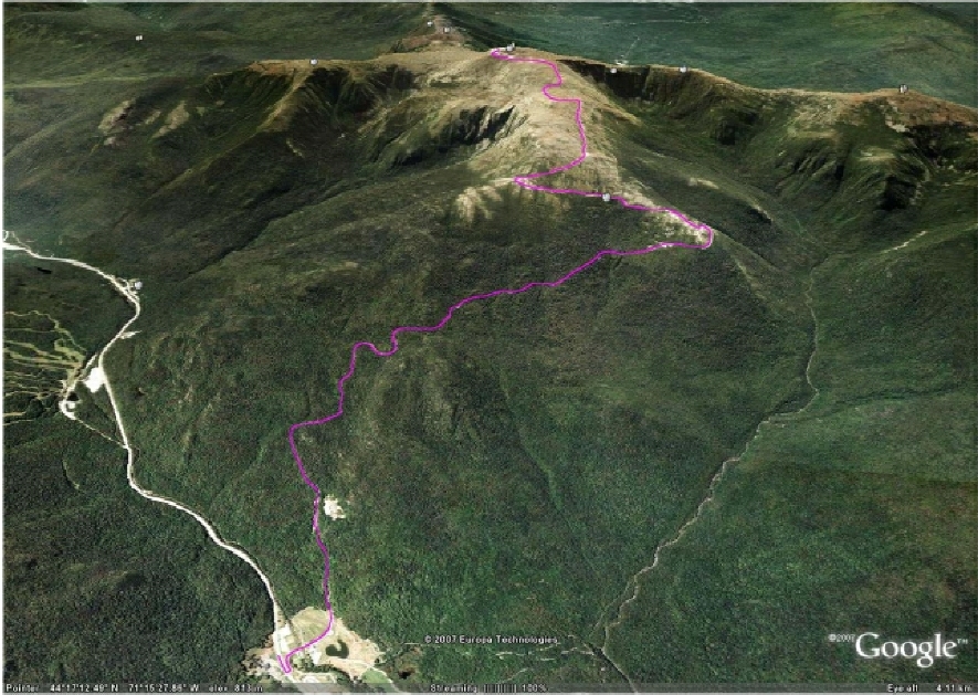 Mt Washington Auto Road hillclimb Route